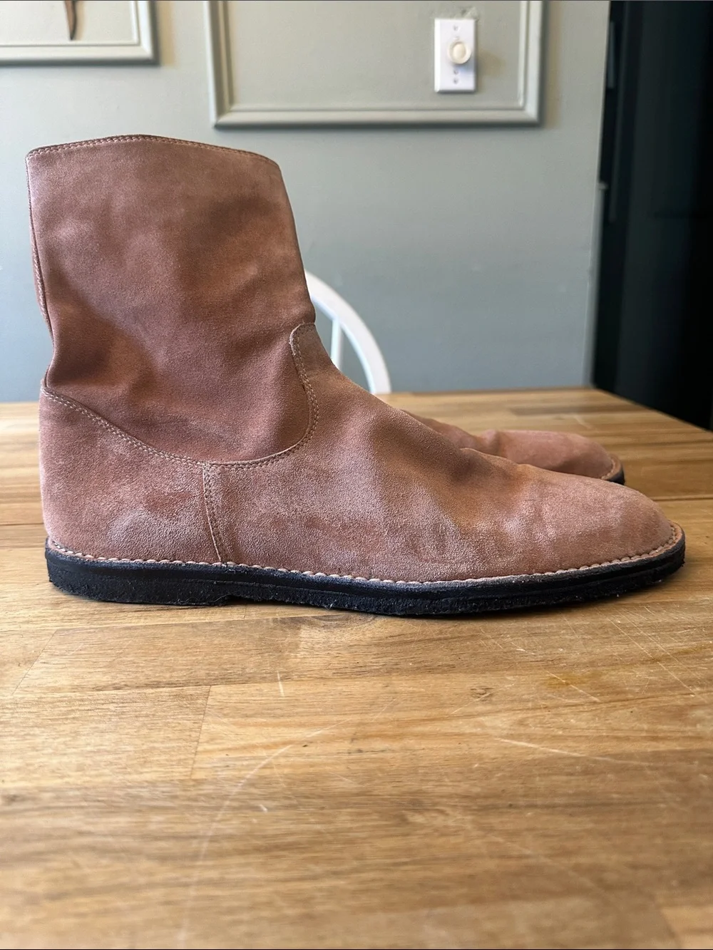 ANN DEMEULEMEESTER suede boots
